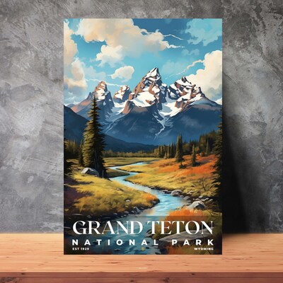 Grand Teton National Park Poster, Travel Art, Office Poster, Home Decor | S6 - image3